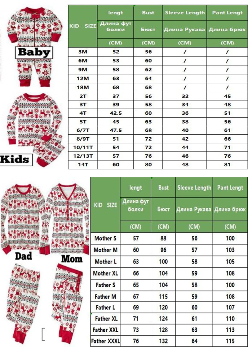 Рождественская пижама из 2 предметов; Семейный комплект хлопковой одежды для сна; Новинка года; одежда для сна; домашняя пижама с принтом для детей и родителей; комплект одежды