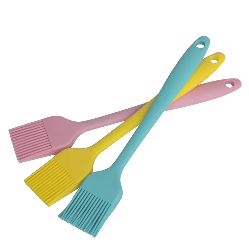 One-piece Silicone Brush High-temperature Resistant Kitchen BBQ Brush Oil Brush Bread Kitchen Pancakes Brush