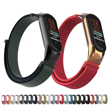 

Laforuta Mi Band 4 Band Nylon Bracelet For Xiaomi 3 4 Strap Wristband Women Men Fitness Sport Replacement Loop Smart Accessories