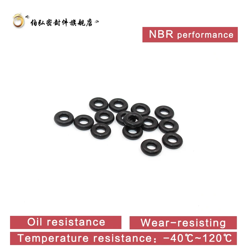 Rubber O Rings Nitrile Rubber O-Ring 50PC/lot Black NBR Sealing CS 2mm OD5/5.5/6/6.5/7/8/8.5/9/10/10.5/11/11.5/12/13mm