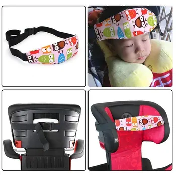 

Baby Head Support for Car Seat Blue Stars Print Neck Relief Carseat Head Strap Safety Stroller Sleeping Head Holder Belt