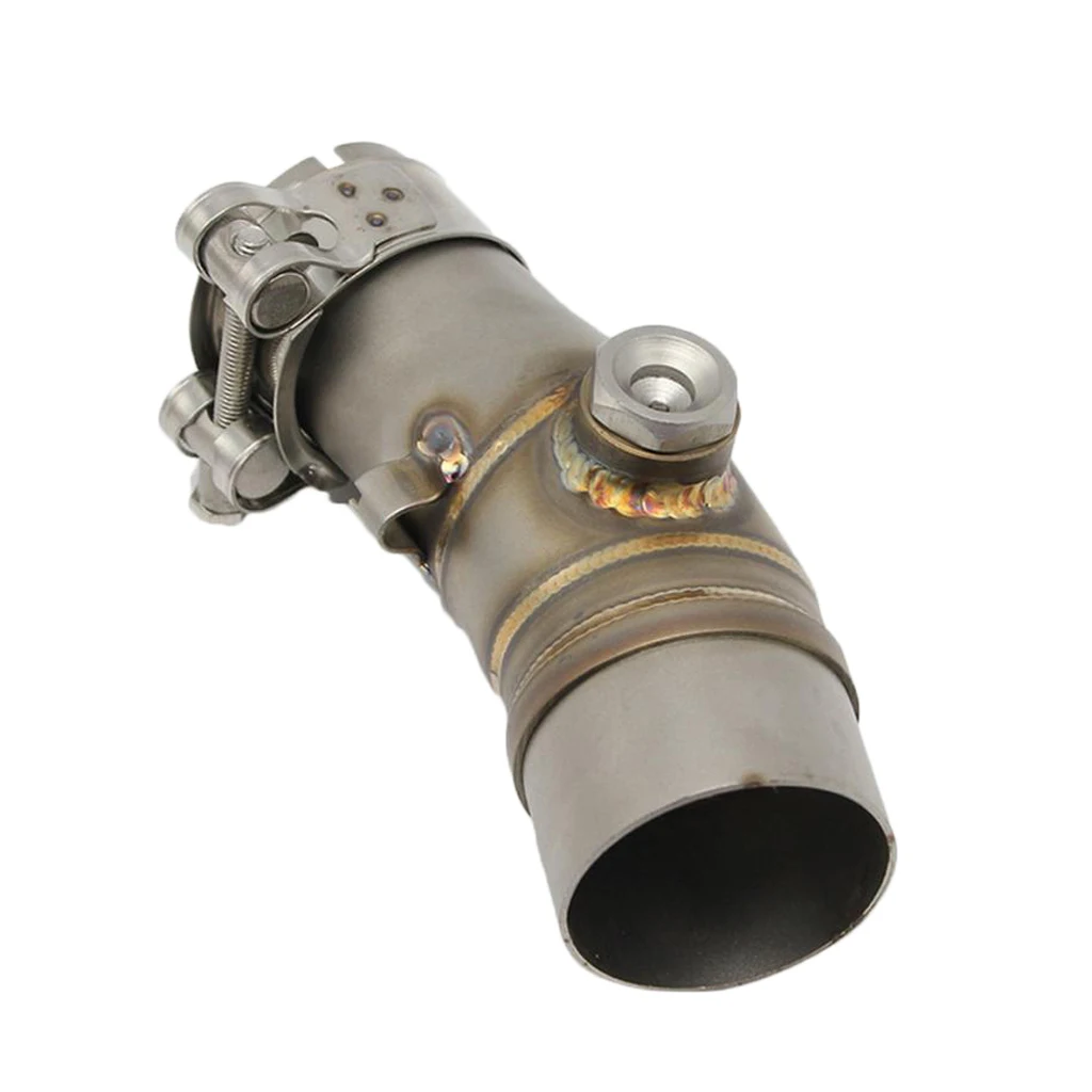 Modified Exhaust Steel Mid Link Pipe Connect Elbow Tube For Kawasaki ER6N | Автомобили и мотоциклы