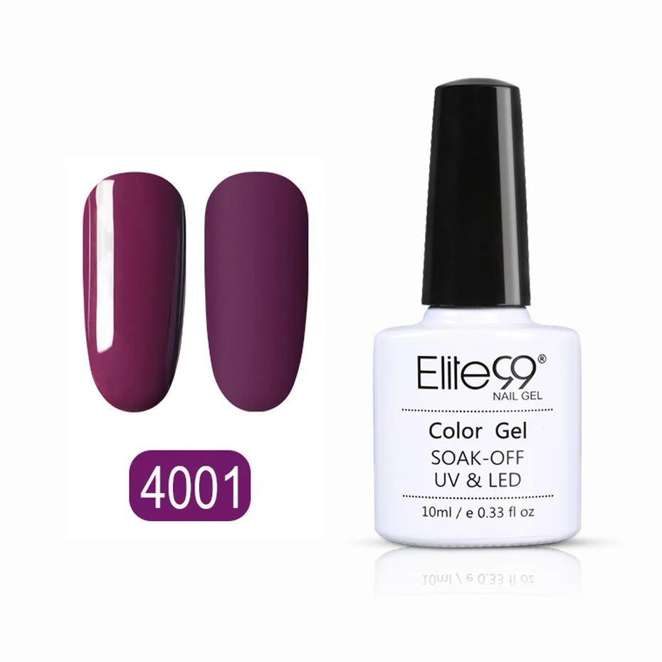 Elite99 маккиато цвет Перманентный лак для ногтей УФ-гель замочить от УФ светодиодный дизайн ногтей лак праймер Гель-лак для салона маникюра - Цвет: 4001