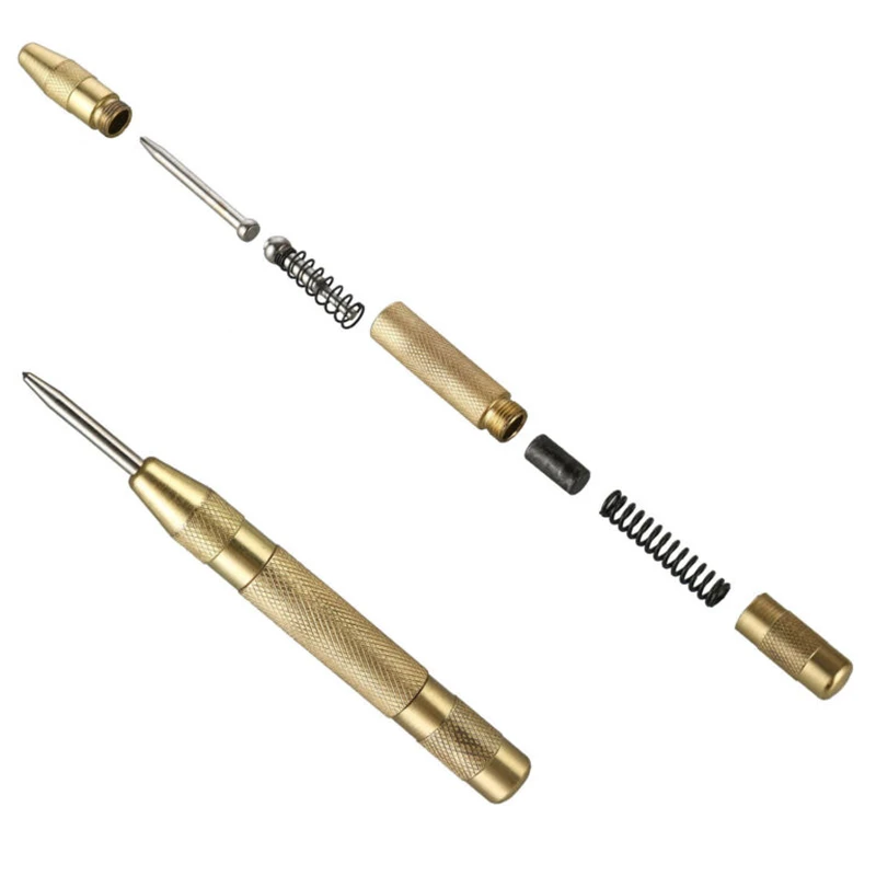 90 Degrees 3 Flutes Chamfers Cutter Countersink+Center Punch Set For Wood Metal
