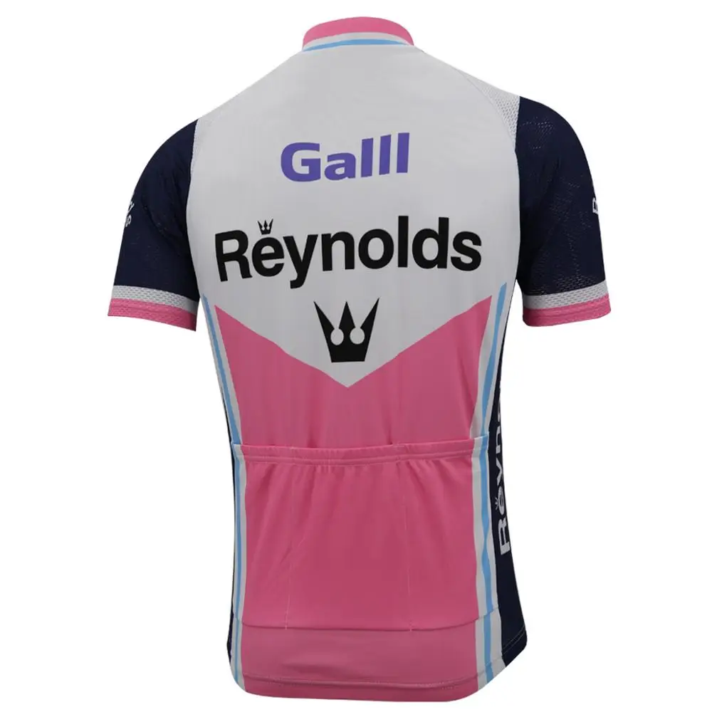 Reynolds Retro Cycling Jersey Set Men Short Sleeve Bib Shorts 9D Gel Pad Mtb Ropa Ciclismo Team Bike Wear Clothing Cajastur