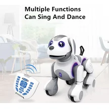 스마트 터치 센서 RC 로봇 개 춤 음성 제어 스마트 프로그래밍, 어린이 원격 제어 퍼즐 조기 교육 장난감 개