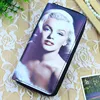 Brand Women Wallets Card ID Holder Soft PU Leather Cute Girls Marily Monro Character Lady Handbags Coin Purse Female Wallet Bag 1