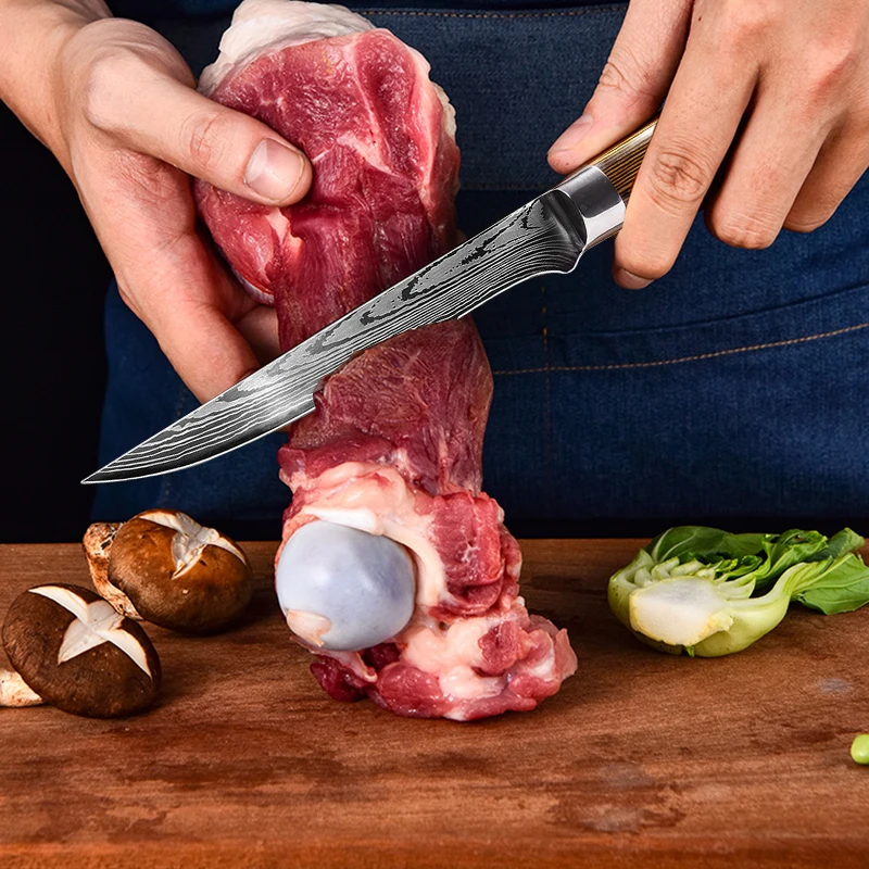 carne osso peixe frutas vegetais faca de cozinha com cobertura