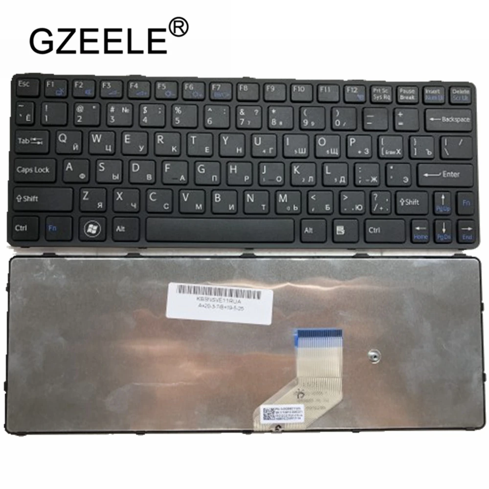 

GZEELE russian laptop Keyboard for SONY for VAIO SVE11 SVE111 SVE11113FXB SVE11115EG SVE111 15ELW RU layout