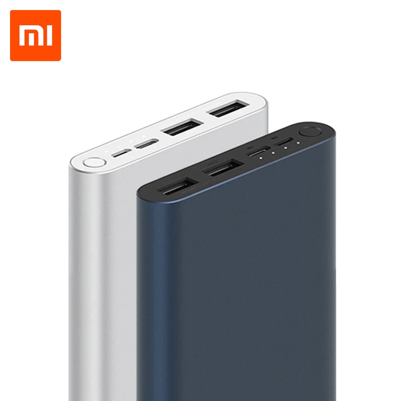 Оригинальный Xiaomi Mi Power Bank 3 10000 мАч USB Type C двусторонний 18 Вт Быстрая зарядка внешний аккумулятор портативное зарядное устройство Оригинальный Xiaomi Mi Power Bank 3 10000 мАч USB Type C двусторонний 18 Вт Быстрая зарядка внешний аккумулятор портативное зарядное устройство