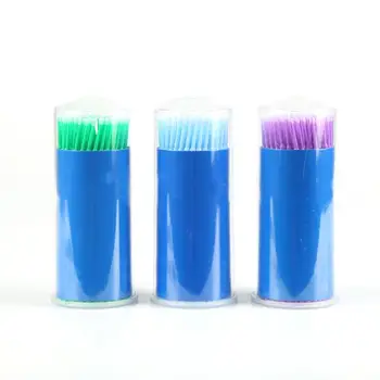 

100Pcs Cotton Swab Tooth Whitening Disposable Micro Brushing Material Applicator Eyelash Extension Coating Stick