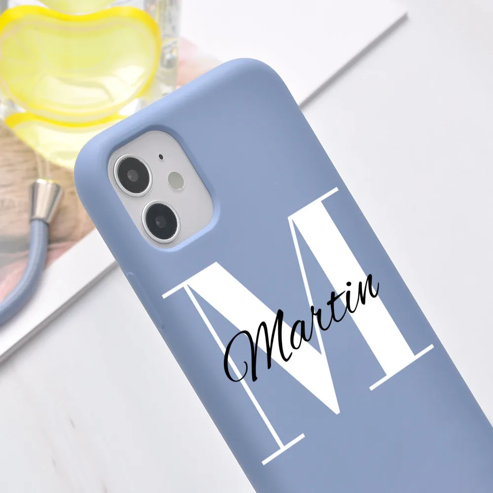 Custom Name for iPhone 13 Pro Max 11 7 8 Plus X XR XS 10 Case Soft Silicone Case With Strap Rope 12 Pro Cover SE 2020 Funda DIY iphone 13 pro max clear case