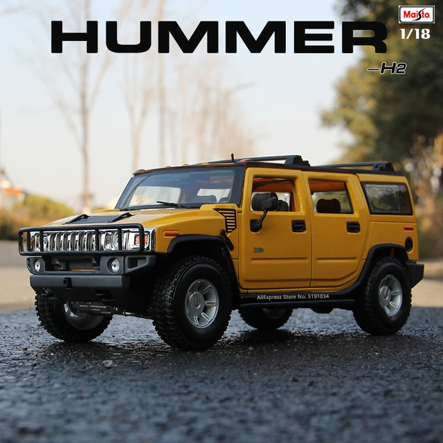 Maisto 1:18 New Hummer H2 H1 Jeep alloy car model simulation car decoration  collection gift toy Die casting model boy toy