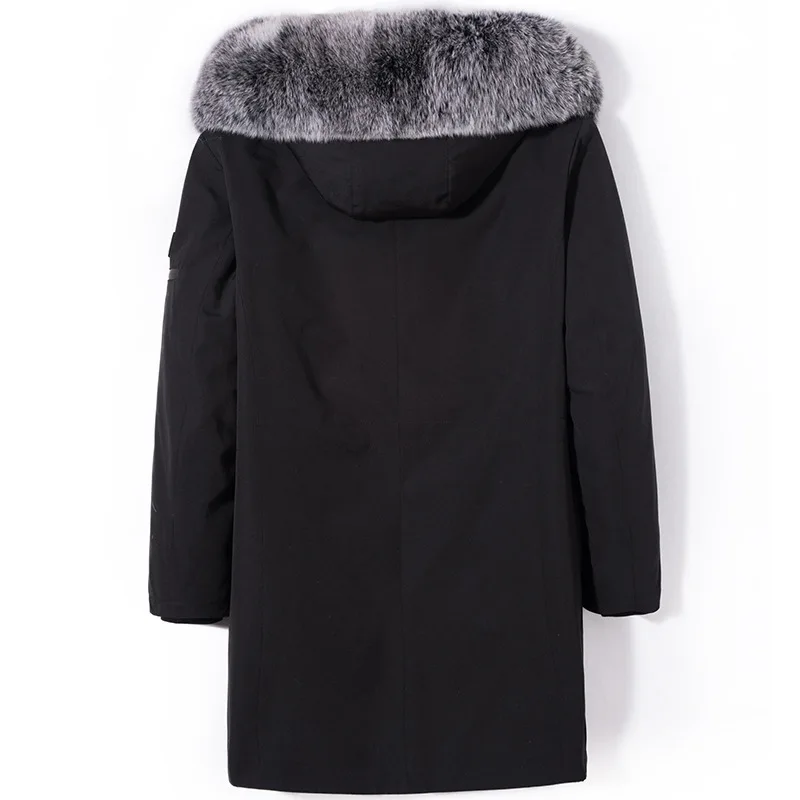 

Rex Rabbit Winter Coat Men Real Fur Parka for Mens Clothing 2020 Plus Size Casaco G003 YY1039