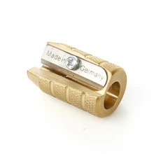 ERAL Traveler's brass Pencil sharpener. School Supplies. Blade is from Germany, very sharp, durable, very retro