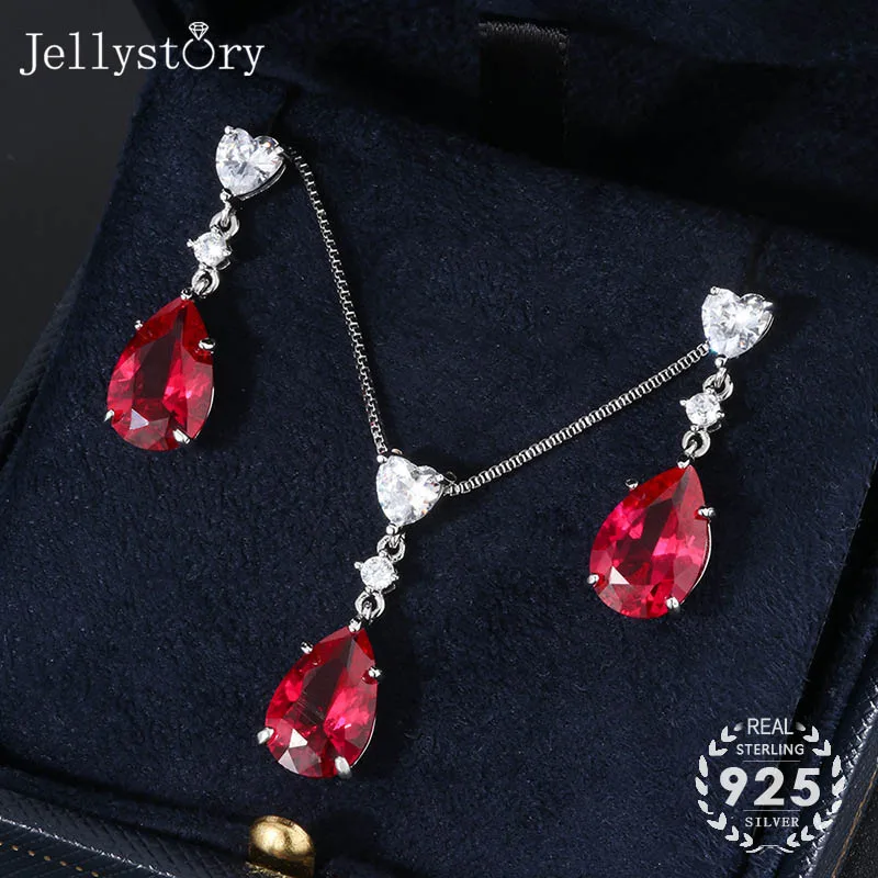 Роскошные Очаровательные серьги Jellystory из 100% настоящего стерлингового серебра 925