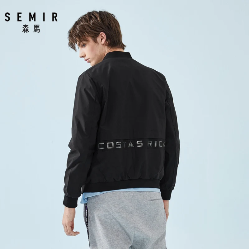 Semir куртка мужская Весенняя бейсбольная куртка-бомбер с воротником мужская Студенческая Молодежная Корейская версия Двухстороннее пальто куртка