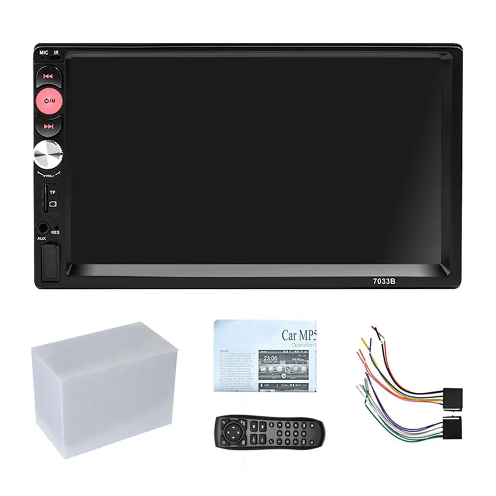 Автомобильный аудио 7 дюймов Hd Автомобильный Mp5 плеер Mp4 Hands-Free телефонное соединение частная модель дизайн автомобиля радио 7033B мультимедийный плеер
