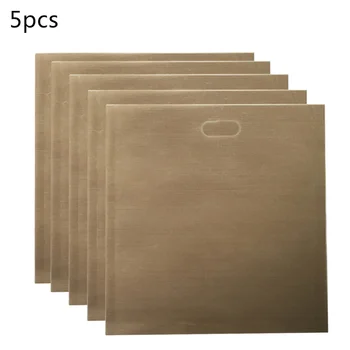 

5pcs Reusable Toaster Bag Non-Stick Bread Bag Sandwich Bags Fiberglass Toast Microwave Heating Pastry Baking Accessories