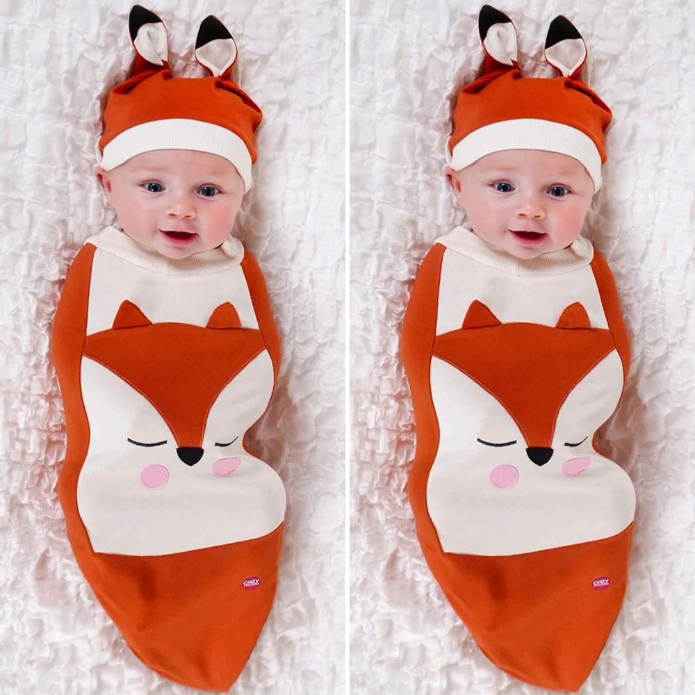 fox swaddle blanket