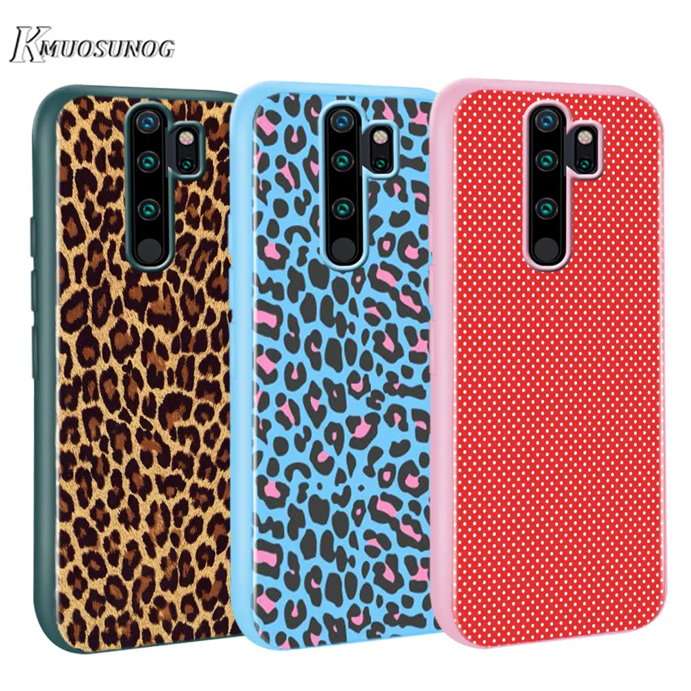 

for Xiaomi Redmi Note 8T 8 7 6 Pro Baseus Candy Color Cover leopard print art pattern for Redmi Note 5 Pro 5A 4 4X Case