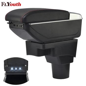 

Armrest Box For Chevrolet Aveo Sonic Lova T250 T300 2011-2014 USB Charging Car Arm Rest Rotatable Centre Console Storage Box