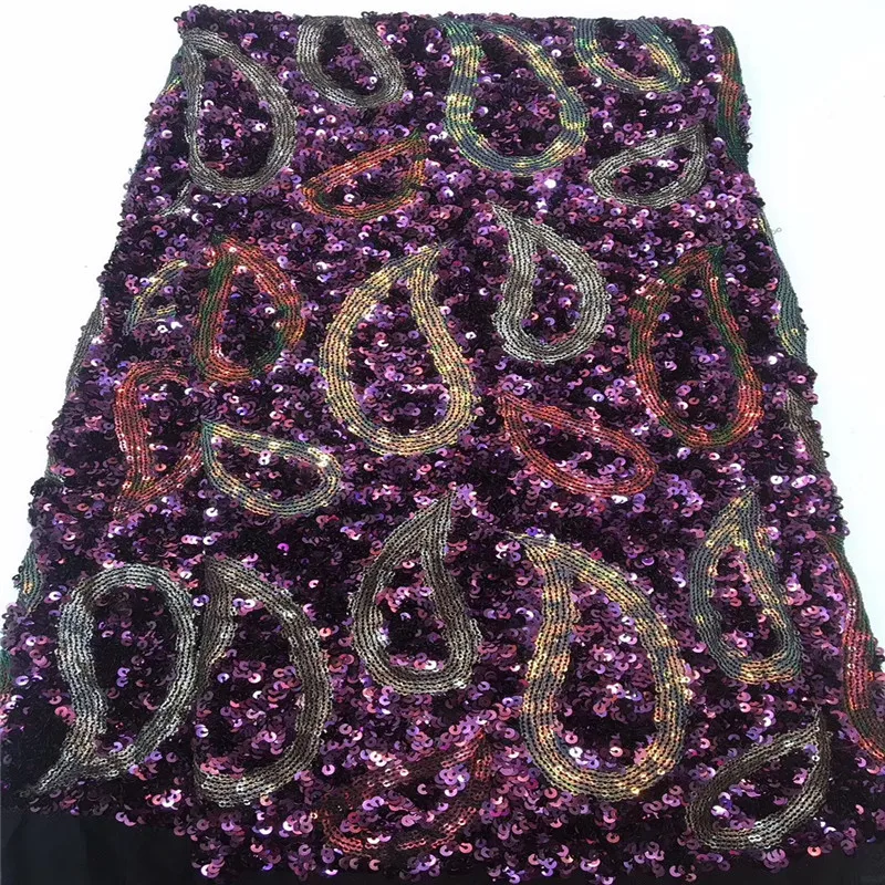 

Nigerian French Lace Fabrics 2019 Latest 3D Sequins African Tulle Lace Fabric High Quality African Lace Wedding Fabric For Dress