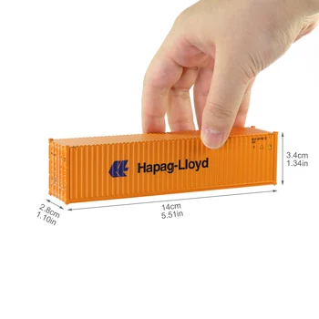 3pcs Mixed HO Scale 40ft Containers 1:87 40' Shipping Cargo Box C8746