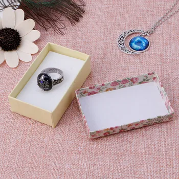 

Beauty Bowknot Display Gift Box Cardboard Case For Ring Earring Necklace Jewelry N58F