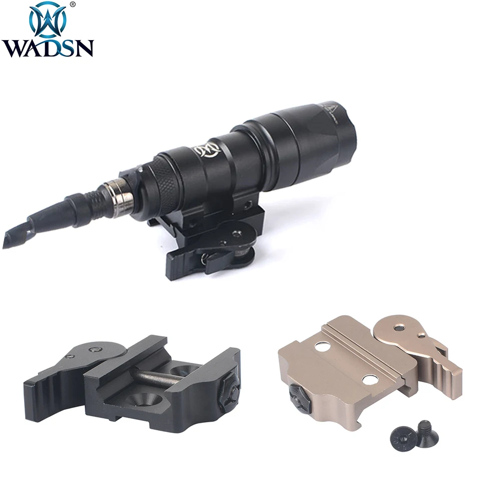 

WADSN Softair Surefir M300 M600 Light ADM Quick Release Mount Tactical Hunting Weapon M300V M600V Flashlight Picatinny Mount