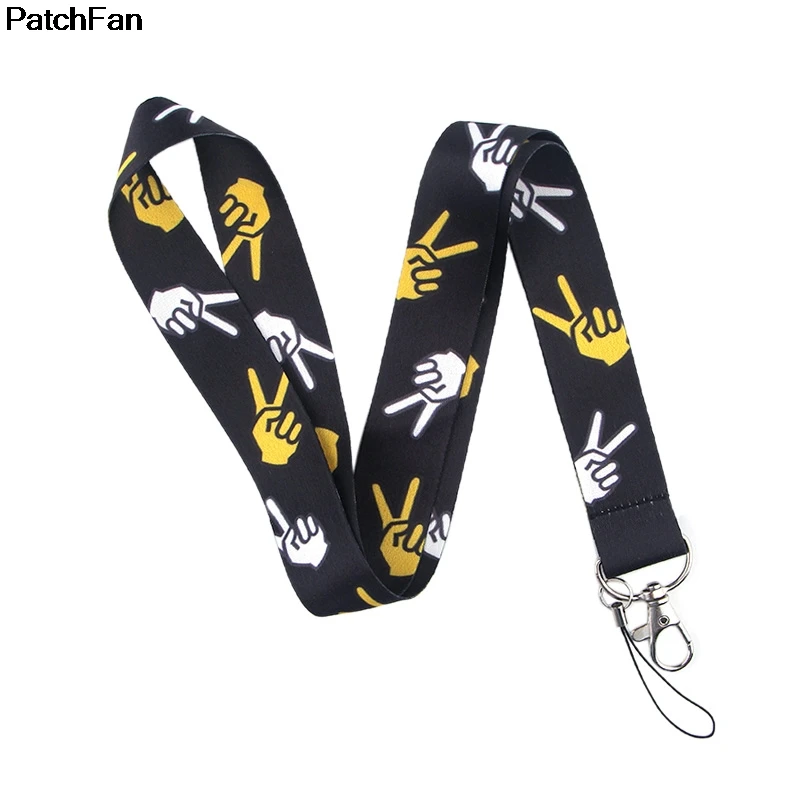 Patchfan ножницы ручной палец шаблон шеи ремешки для ключей очки держатель для карт бисера брелок телефоны камеры лямки A2435