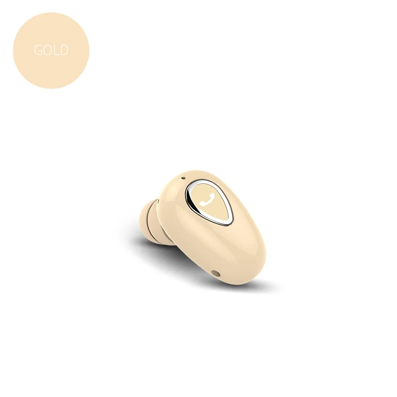 gold YX01 Мини Bluetooth наушники, скрытые наушники в ухо, гарнитура с микрофоном, стерео, Спортивная Bluetooth гарнитура для Android, для IOS телефонов - Цвет: gold