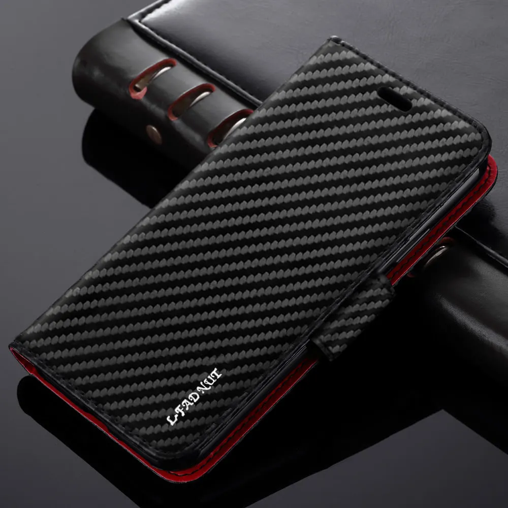 cheap Luxury Carbon Fiber Wallet Phone Case For iPhone 7 Plus 8 6S 6 5 5S SE Flip Leather Cover For iPhone Xr X Xs 11 Pro Max Capa
