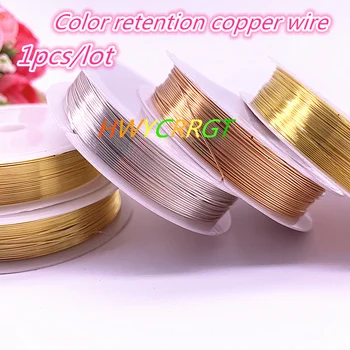 

Wholesale Color Protection Copper Wire 0.3/0.4/0.5/0.6/0.8/1.0mm Silver Gold Copper Color for Jewelry Metal Wire Coil Handiwork