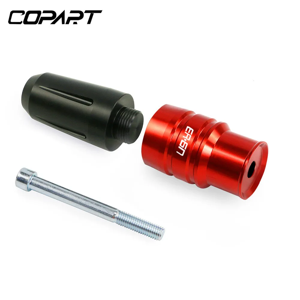 red-8mm Для KAWASAKI NINJA ER-6N ER6N ER 6N аксессуары для мотоциклов ЧПУ выхлопные Ползунки Краш колодки протектор - Цвет: red-8mm