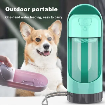

2 in 1 Pet Dog Water Bottle Portable Drinking water Feeder Bowl Outdoor Walking Travel Dog Cat Food Feeding for Puppy Dog Cat