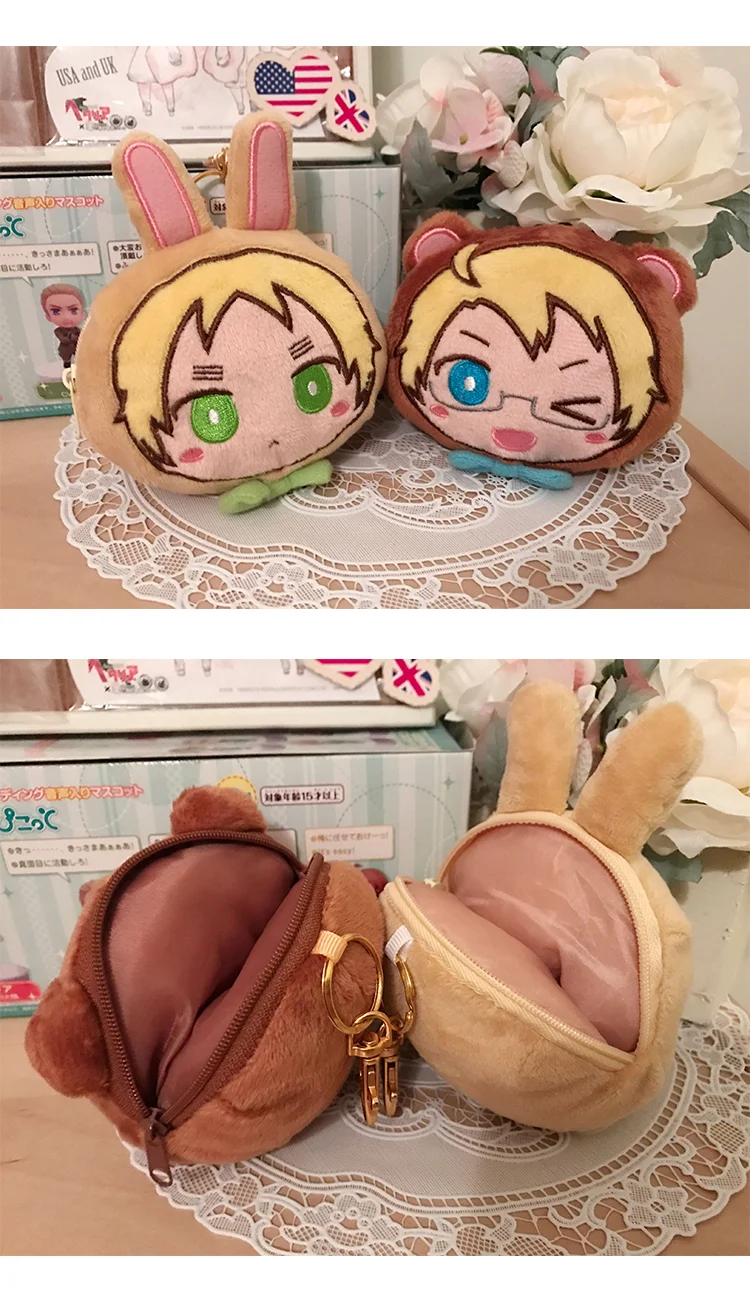 Аниме APH Axis Powers Hetalia/Артур Киркланд Альфред) хеталия и страны Косплэй милые портмоне сумка Подвеска плюшевая кукла брелок, подарки