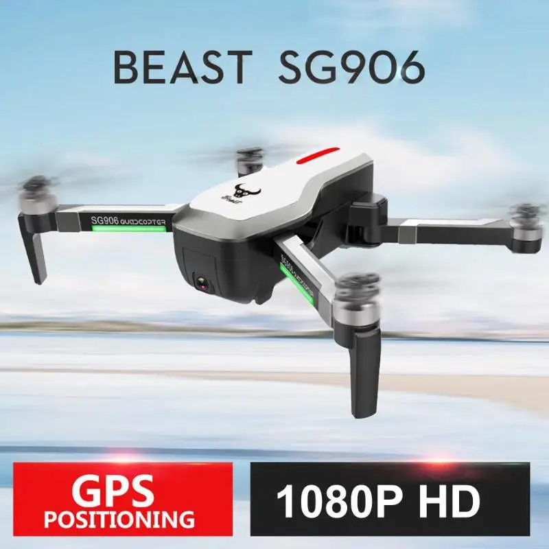 

SG906 GPS 4K/1080P Camera RC Drone WIFI FPV Brushless Optical Flow Selfie Quadcopter Outdoor Video Helicopter with 1/2 Battery