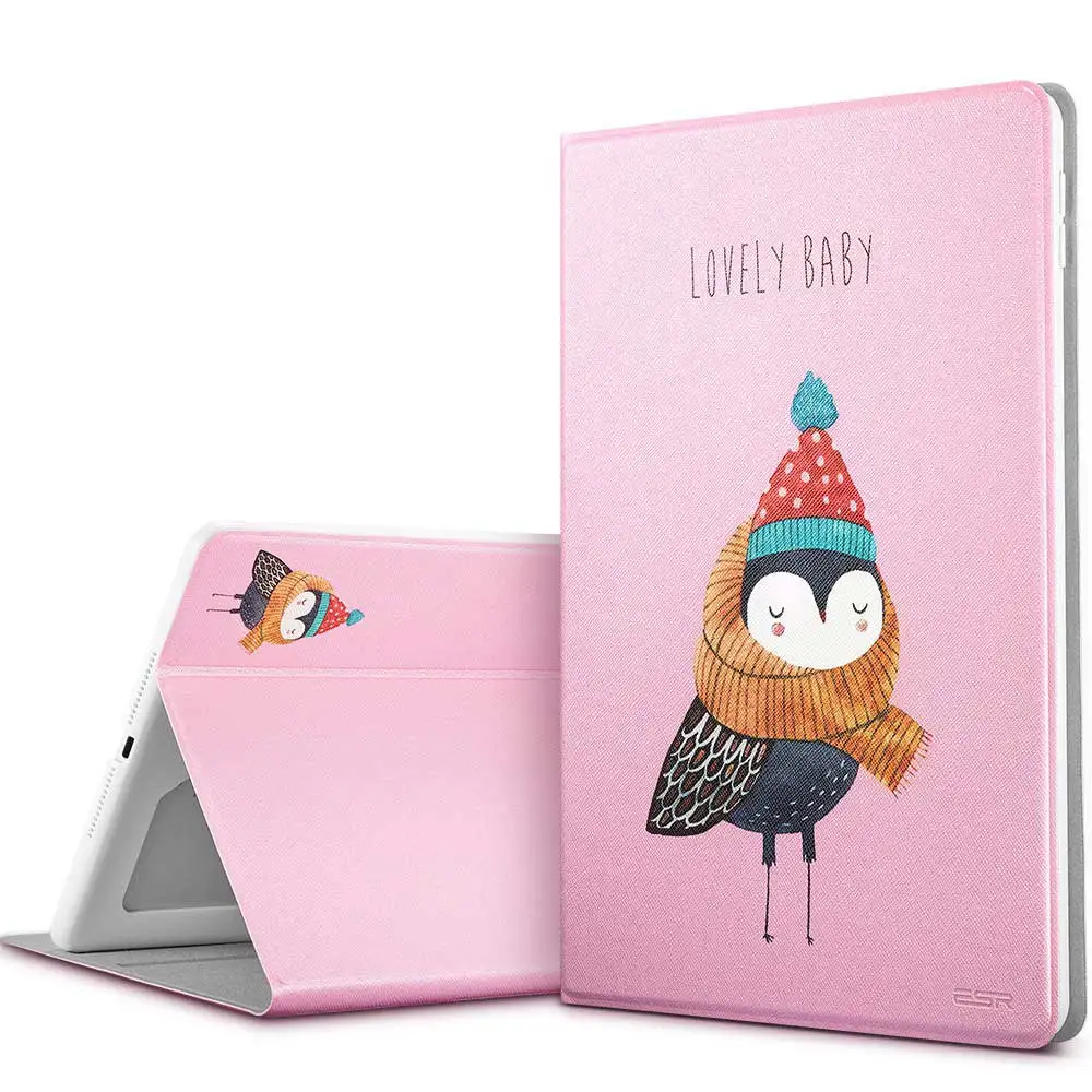 Lovely Owl Чехол для iPad 9,7, ESR illustration милый мультяшный чехол устойчивый к царапинам чехол твердая задняя крышка для нового iPad выпуска - Цвет: Lovely Owl