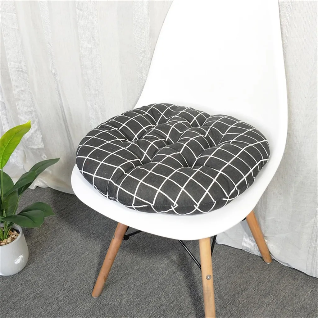 Chair Cushion Round Cotton Upholstery Soft Padded Cushion Pad Office Home Or Car Seat Cushion