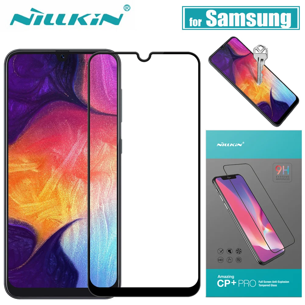 Nillkin для samsung A70 A50 A30 A20 M30 Стекло Экран протектор 2.5D полное защитное покрытие, Стекло для samsung A10 A40 A60 A80 A90 M30