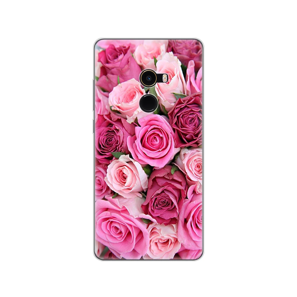 soft silicon TPU case for xiaomi Mix 2 case for xiaomi Mi Mix 2 Mix2 back cover protective printing transparent coque xiaomi leather case glass Cases For Xiaomi