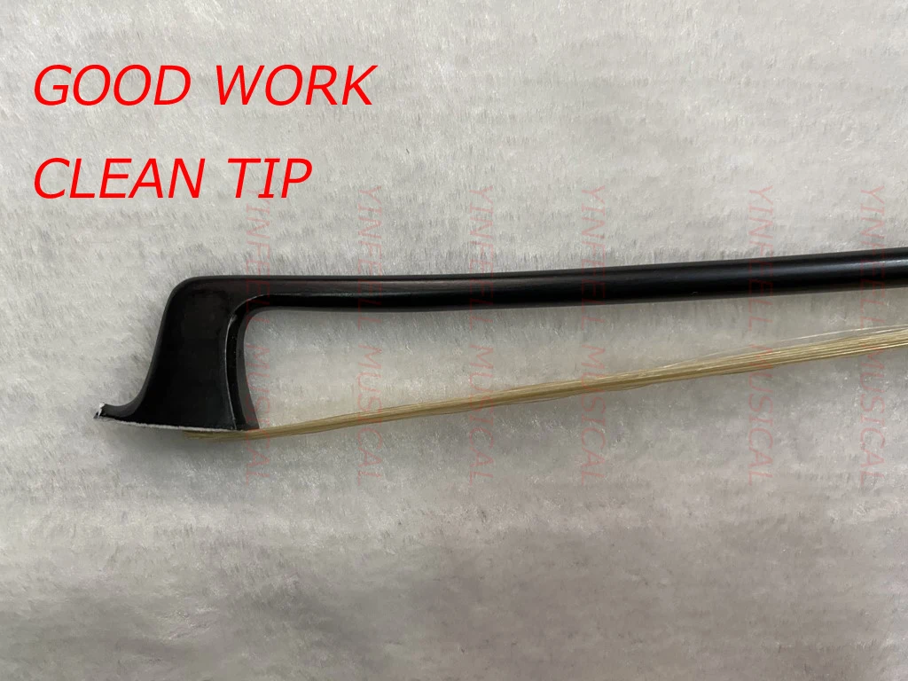 Description Picture 5 of item4/4 Carbon Fiber Violin Bow Black carbon Bow 4/4Violin Bow Ebony Frog4/4,3/4,1/2,1/4,1/8,1/10 all of size