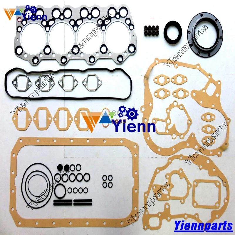 For Mitsubishi 4D31 Overhaul Re-ring Kit Piston Ring Bearing Set Liner KATO HD250 HD400 HD450 Excavator Engine Rebuild Parts | Автомобили