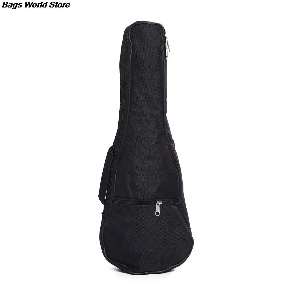 21" Guitar Bag Nylon oxford Ukulele Waterproof Guitar Cover Gig Bag Soft Case Adjustable Shoulder Straps Guitar Carry Bags Black 2