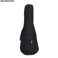 21" Guitar Bag Nylon oxford Ukulele Waterproof Guitar Cover Gig Bag Soft Case Adjustable Shoulder Straps Guitar Carry Bags Black 2