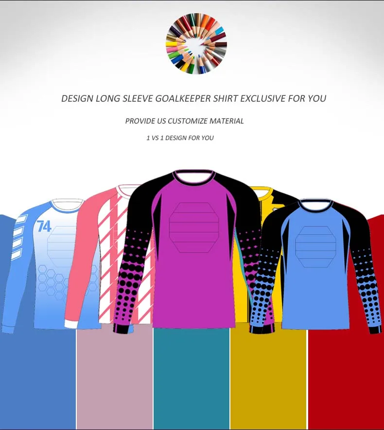  Custom Soccer Goalie Jersey Youth Adults Goalkeeper