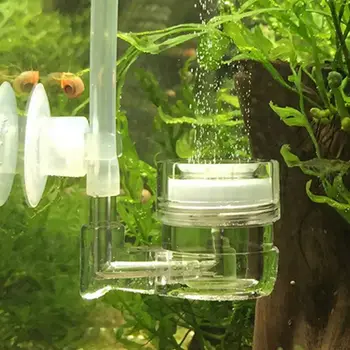 

New Co2 Diffuser with Bubble Acrylic Counter Aquarium Fish Tank Aquatic Plant Carbon Dioxide Refiner Accessories