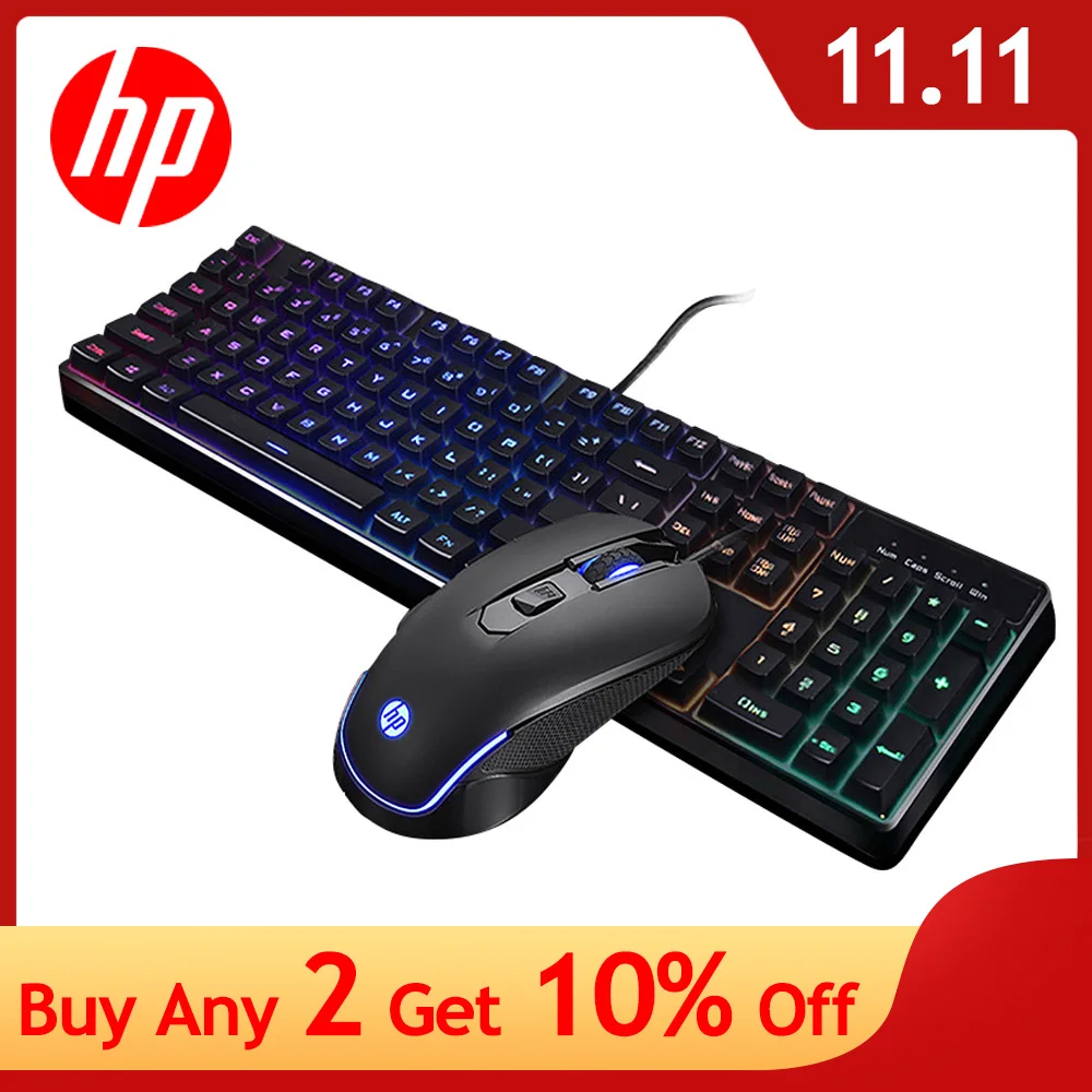 

HP KM200 Ergonomic Design Keyboard 104 Kyes Silent Office Special Keyboard Comfortable Feel for Tablet Desktop Laptop