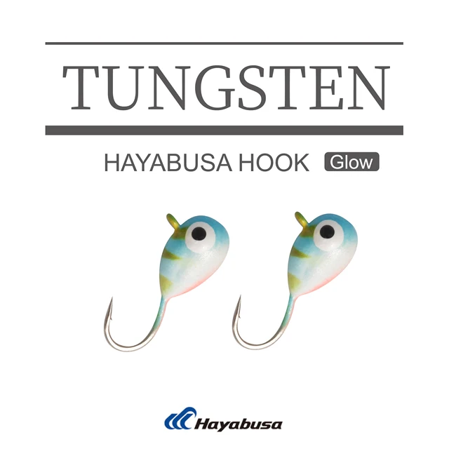 MUUNN 10pc 0.5g-1.85g Multicolor Glow Tungsten Ice Fishing Jig Head,3.2mm/4mm/5mm,Hayabusa Hook Winter Ice Fishing Bait TDIJ-HP54